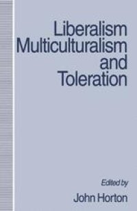 cover of the book Liberalism, Multiculturalism and Toleration