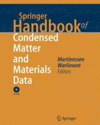 cover of the book Springer Handbook of Condensed Matter and Materials Data