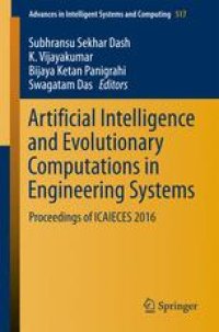 cover of the book Artificial Intelligence and Evolutionary Computations in Engineering Systems: Proceedings of ICAIECES 2016