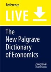 cover of the book The New Palgrave Dictionary of Economics