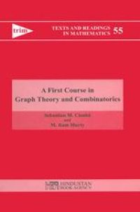 cover of the book A First Course in Graph Theory and Combinatorics