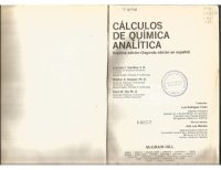 cover of the book Cálculos de Química Analítica