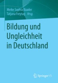 cover of the book Bildung und Ungleichheit in Deutschland