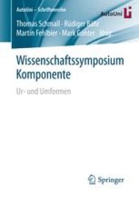 cover of the book Wissenschaftssymposium Komponente: Ur- und Umformen