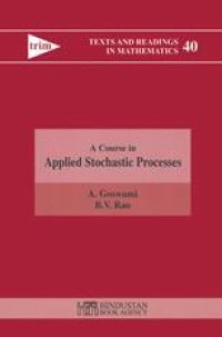 cover of the book A Course in Applied Stochastic Processes