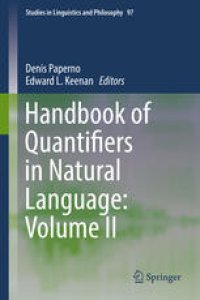 cover of the book Handbook of Quantifiers in Natural Language: Volume II