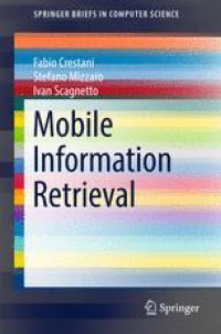 cover of the book Mobile Information Retrieval