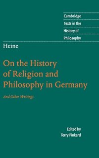 cover of the book ’On the History of Religion and Philosophy in Germany’