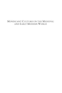 cover of the book Mendicant Cultures in the Medieval and Early Modern World: Word, Deed, and Image