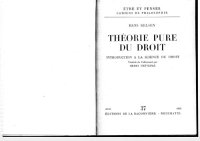 cover of the book Théorie pure du droit. Introduction à la science du droit