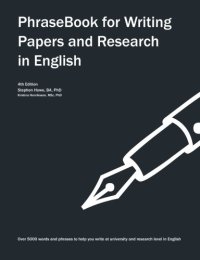 cover of the book PhraseBook for Writing Papers and Research in English