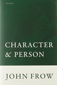 cover of the book Character and person