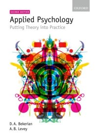 cover of the book Applied psychology : putting theory into practice