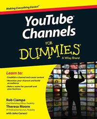 cover of the book YouTube channels for dummies