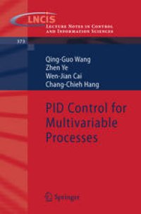 cover of the book PID Control for Multivariable Processes