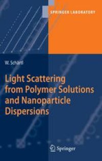 cover of the book Light Scattering from Polymer Solutions and Nanoparticle Dispersions