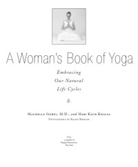 cover of the book A woman's book of yoga