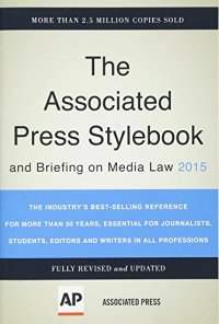 cover of the book Associated Press stylebook 2015 and briefing on media law