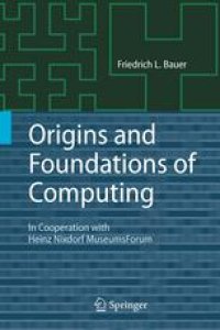 cover of the book Origins and Foundations of Computing: In Cooperation with Heinz Nixdorf MuseumsForum