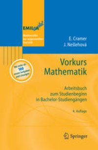 cover of the book Vorkurs Mathematik: Arbeitsbuch zum Studienbeginn in Bachelor-Studiengängen