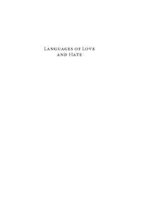 cover of the book Languages of Love and Hate: Conflict, Communication, and Identity in the Medieval Mediterranean