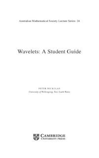 cover of the book Wavelets. A Student Guide