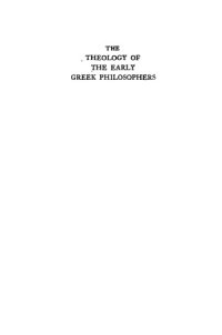 cover of the book The theology of the early Greek philosophers