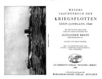 cover of the book Weyers Taschenbuch der Kriegsflotten  XXXIV Jahrgang 1940