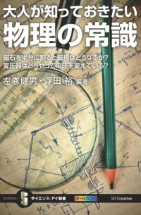 cover of the book 大人が知っておきたい物理の常識　磁石を半分に割ると磁極はどうなるか？変圧器はどうやって電圧を変えている？