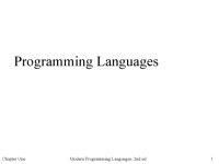 cover of the book Modern Programming Languages. A Practical Introduction [slides]