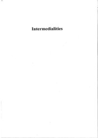 cover of the book Intermedialities: Philosophy, Arts, Politics