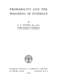 cover of the book Probability and the Weighing of Evidence