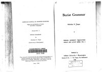 cover of the book Buriat Grammar