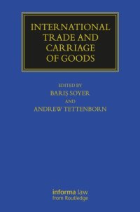 cover of the book International Trade and Carriage of Goods