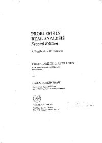 cover of the book Problems in Real Analysis - A Workbook with Solutions