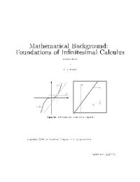 cover of the book Foundations of Infinitesimal Calculus