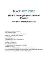 cover of the book Universal Primary Education