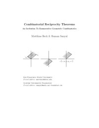 cover of the book Combinatorial Reciprocity Theorems: An Invitation To Enumerative Geometric Combinatorics [draft]