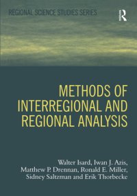 cover of the book Methods of Interregional and Regional Analysis