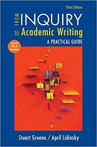 cover of the book From Inquiry to Academic Writing, A Practical Guide