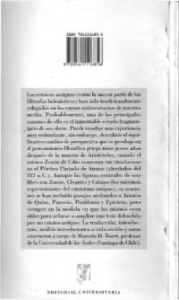 cover of the book Los Estoicos Antiguos