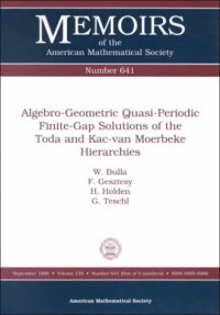 cover of the book Algebro-Geometric Quasi-Periodic Finite-Gap: Solutions of the Toda and Kac-Van Moerbeke Hierarchies