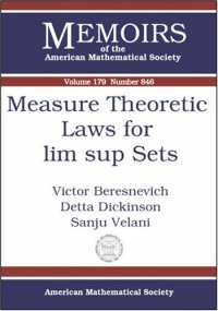 cover of the book Measure Theoretic Laws for Lim Sup Sets