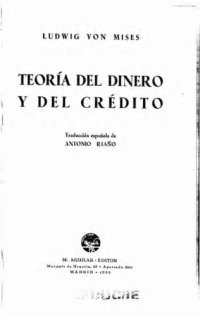 cover of the book Teoría del Dinero y del Crédito