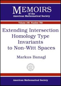 cover of the book Extending Intersection Homology Type Invariants to Non-Witt Spaces