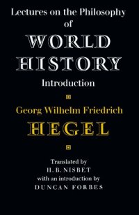 cover of the book Lectures on the Philosophy of World History