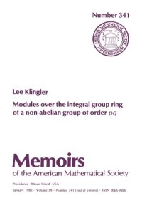 cover of the book Modules over the Integral Group Ring of a Non-Abelian Group of Order Pq