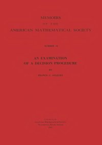 cover of the book An Examination of a Decision Procedure