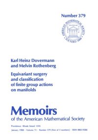 cover of the book Equivariant Surgery and Classification of Finite Group Actions on Manifolds