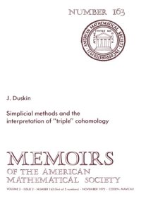 cover of the book Simplicial Methods and Interpretations of Triple Cohomology